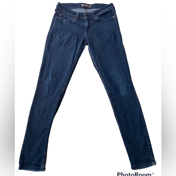 LEVIS DENIM CURE LOW RISE SKINNY DARK WASH JEANS SIZE - Picture 1 of 5